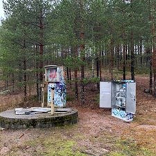Pumppaamoalue ennen sanerausta