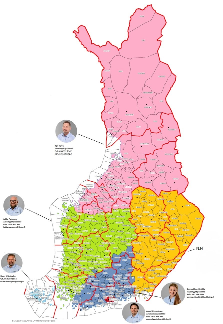 Verkostotekniikka aluejako 052023